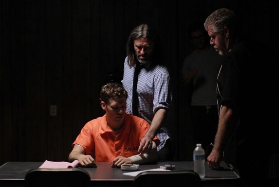 Ross Clarke, directing stars Joseph Morgan and Ron Perlman.